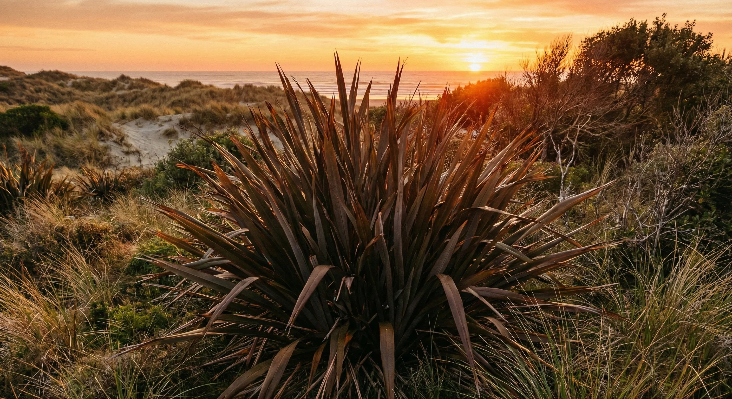len nowozelandzki phormium tenax